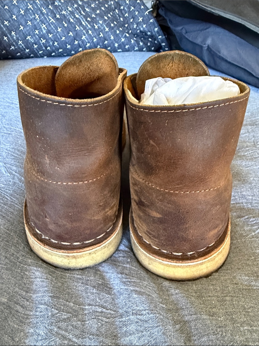Clarks Men's Chukka Boots in Dark Brown Leather - Picture 5 of 6